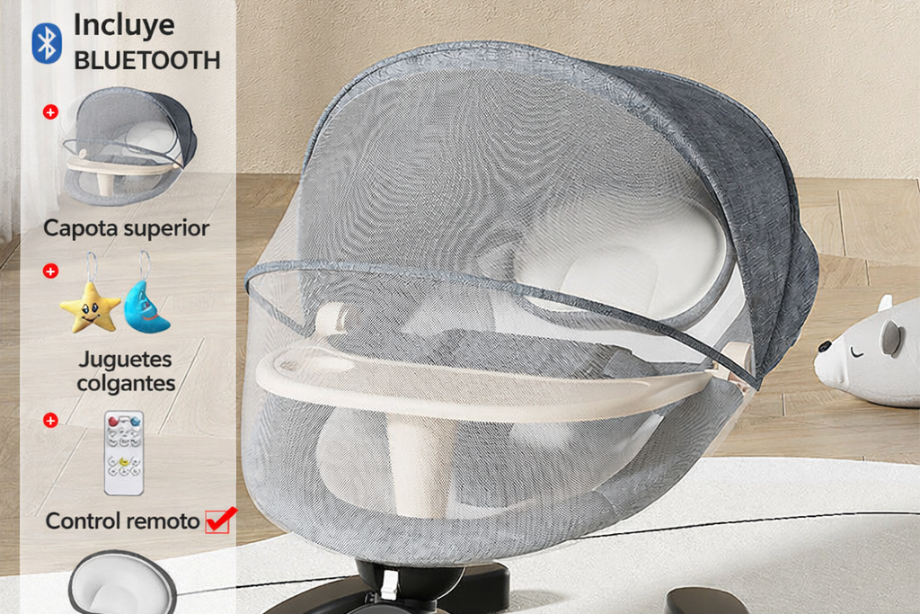 Silla Mecedora Eléctrica Reclinable para Bebé