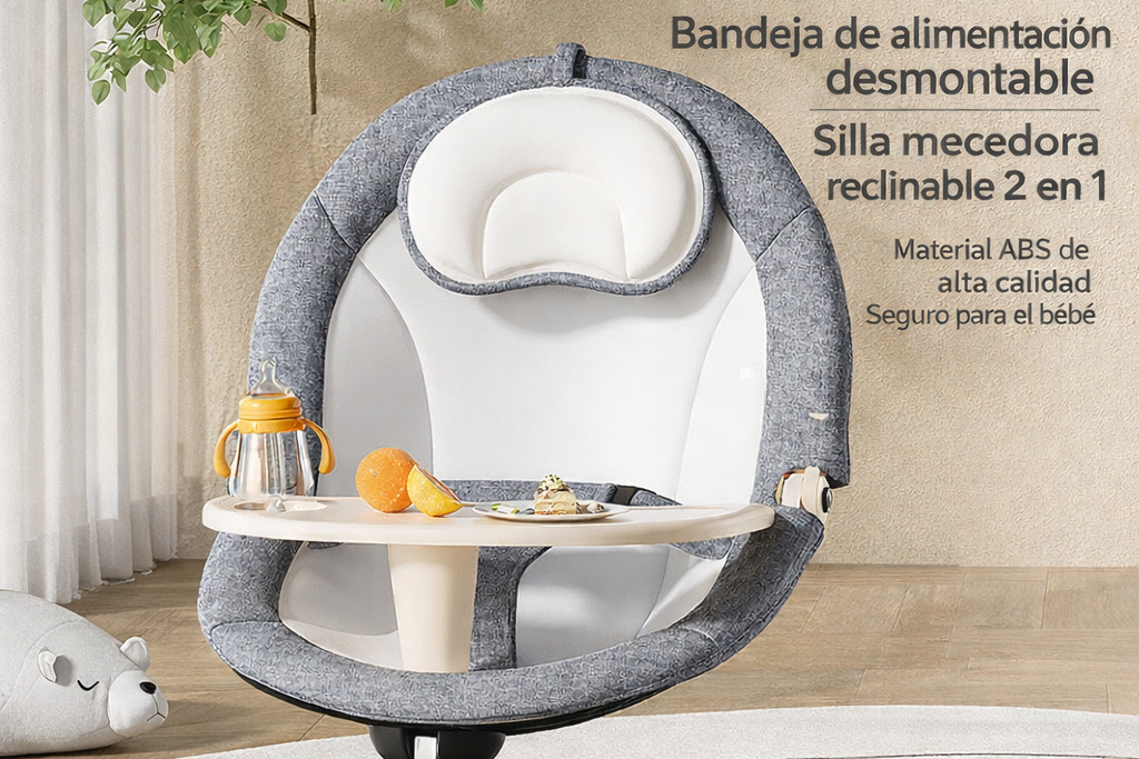 Silla Mecedora Eléctrica Reclinable para Bebé