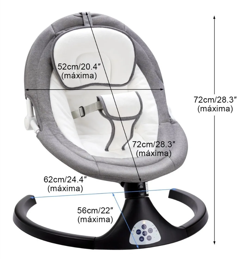 Silla Mecedora Eléctrica Reclinable para Bebé