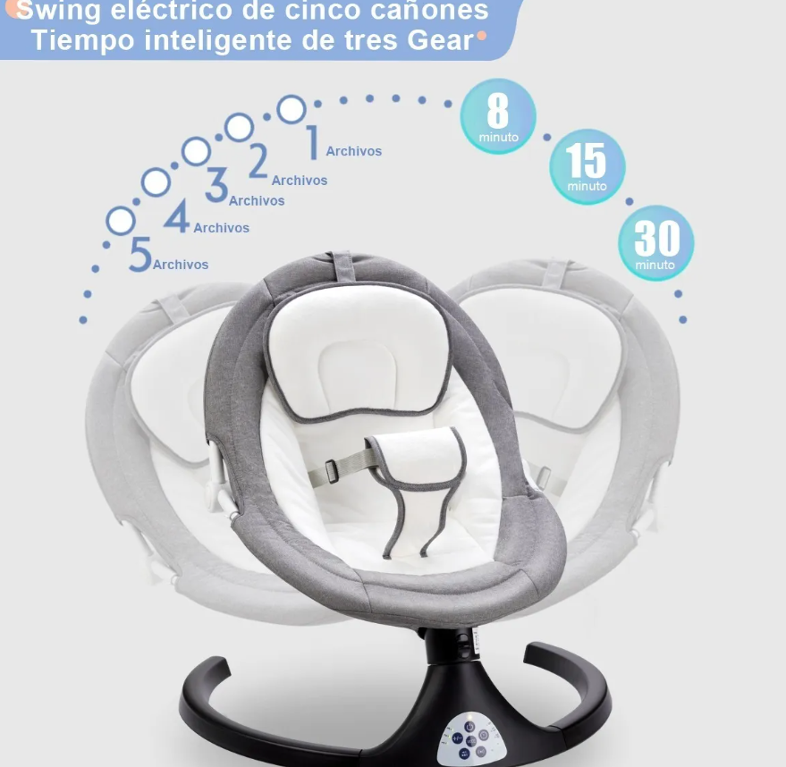 Silla Mecedora Eléctrica Reclinable para Bebé